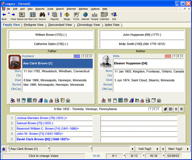 Legacy Family Tree Screenshot